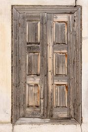 Window with shutters in Greece, Vintage by Monique Giling