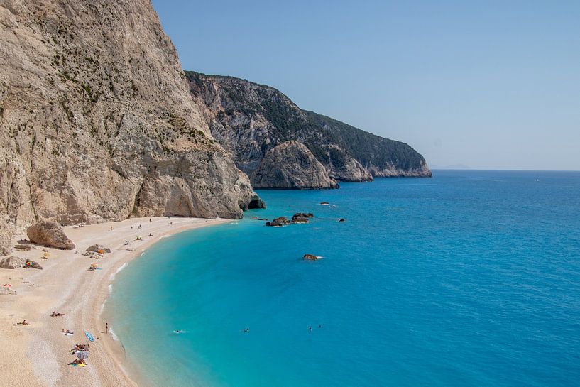 Porto Katsiki Baai Lefkas (Lefkada) Griekenland van David van der Kloos