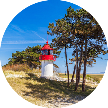 De vuurtoren van Gellen op het eiland Hiddensee van Rico Ködder