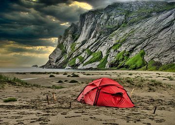 Hilleberg-tent op de Lofoten van Kai Müller