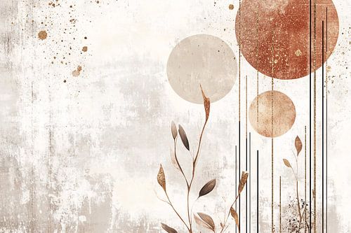 Minimalistisch planten en cirkels ontwerp van Imperial Art House