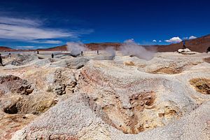 Die Schlammvulkane und Fumarole des Altiplanos in Bolivien