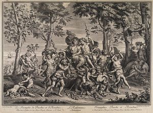Automne/Triomphe de Bacchus et Ariane, Poilly, Jean Baptiste de (1669 - 1728)
