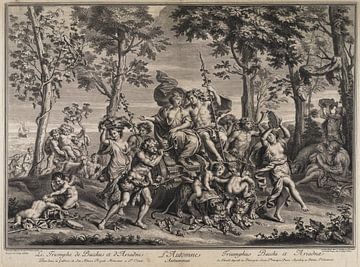 Autumn/Triumph of Bacchus and Ariadne, Poilly, Jean Baptiste de (1669 - 1728) by Teylers Museum