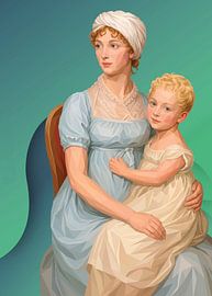 Lady Wigram mit ihrem kleinen Sohn