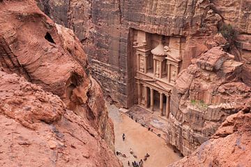 The ruins of Petra, a historic city in Jordan