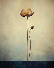 Minimalistisches Bild einer Blume von Studio Allee