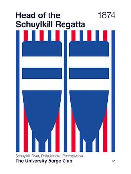 1874 Chef de la régate Schuylkill sur Chungkong Art