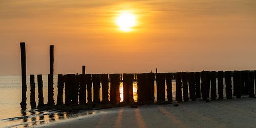 Sunset at Zoutelande Zeeland Netherlands