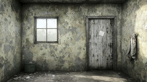 Kamer met verlaten jas