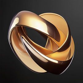 Gouden mal met patroon