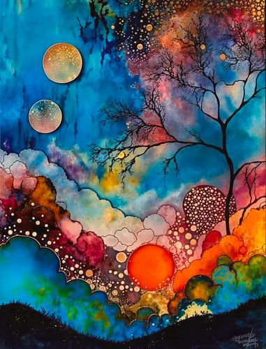 flowing dynamic abstract