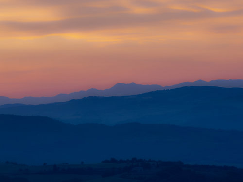 The warm Tuscan sun