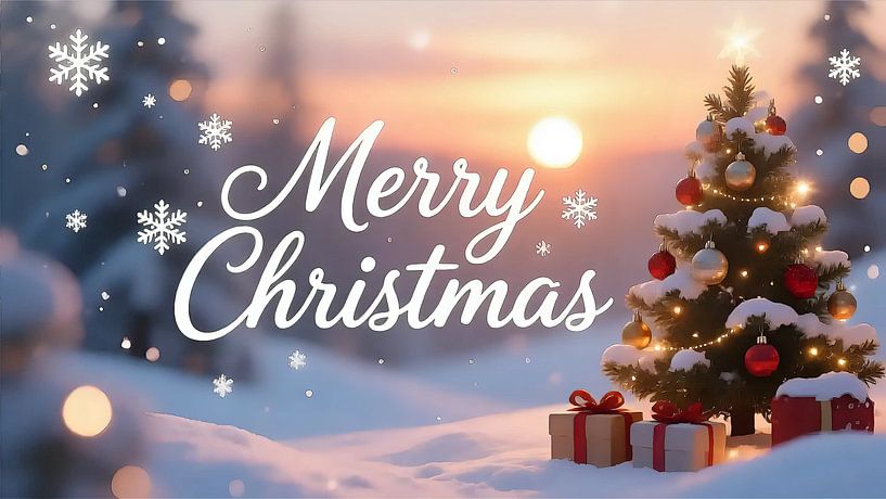 Kalligrafie in poedersneeuw van Jean Pierre