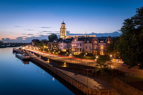 Deventer Skyline during blue hour
