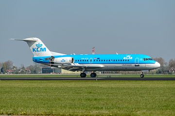 KLM Cityhopper Fokker 70 (PH-KZI). von Jaap van den Berg