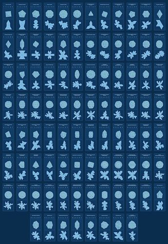 Johnson Solids Poster – Blau