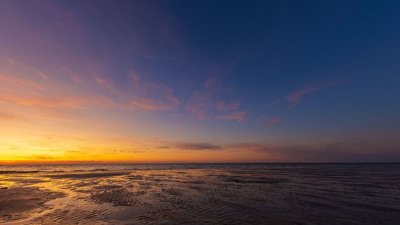 Panorama zonsondergang aan het strand van Fabrizio Micciche