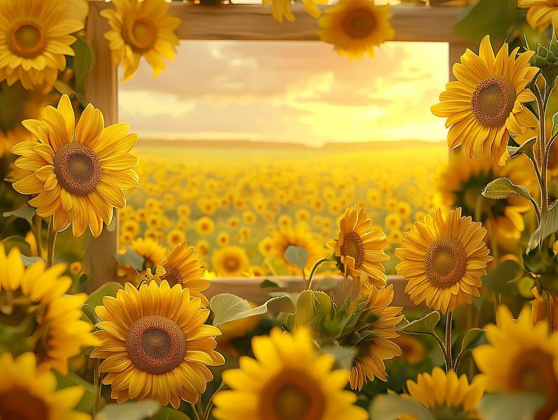 Sonnenblumenfeld von Egon Zitter