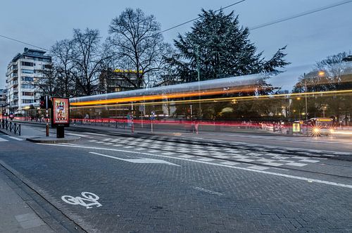 Straßenbahn in Uccle (Brüssel).