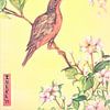 Japanse kunst/ Vogel met kersenbloesem ( 1) van Ineke de Rijk
