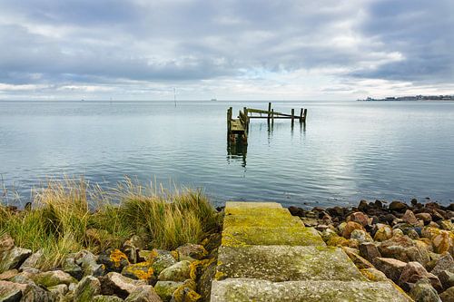 Steg am Wattenmeer auf der Insel Amrum