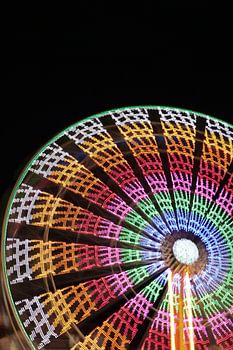 Riesenrad bei Nacht