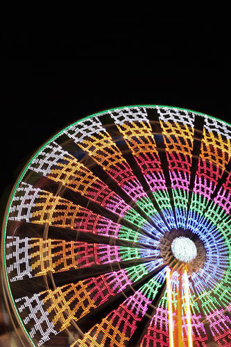 Riesenrad bei Nacht