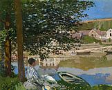 Am Ufer der Seine, Bennecourt, Claude Monet von Meisterhafte Meister Miniaturansicht