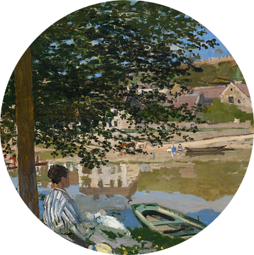 Aan de oever van de Seine, Bennecourt, Claude Monet