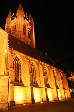 Oude kerk in Delft van Anouk Davidse