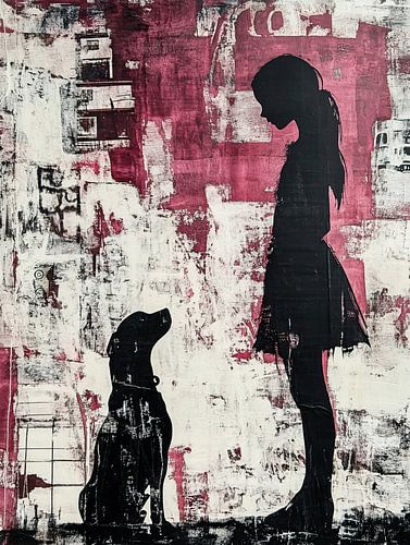 Fille et chien