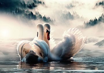 Swan Lake by Bert Hooijer