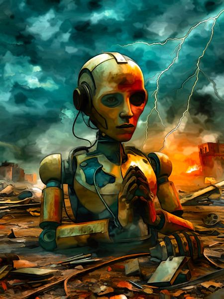 The End of Humanity - A Vision of AI's Final Triumph by The Art of Mark Fischer