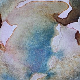 Teal Pearl Colour Ground 950 - Bleu tendre Profondeur &amp ; Transformative Teal sur Saskia Mensink PRINTS