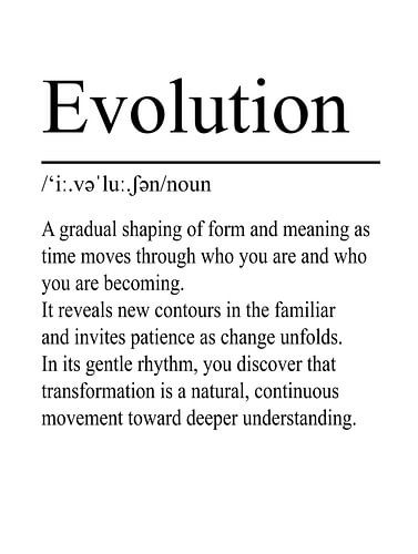 Evolution Definition – Weiß