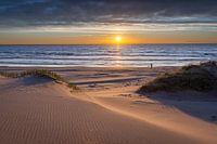 Setting sun at Schoorl aan Zee de Kerf