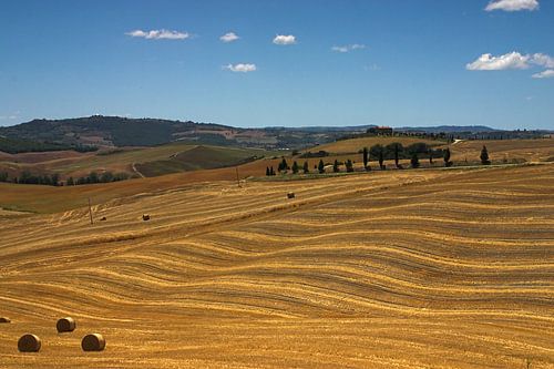 Laminage de collines toscanes