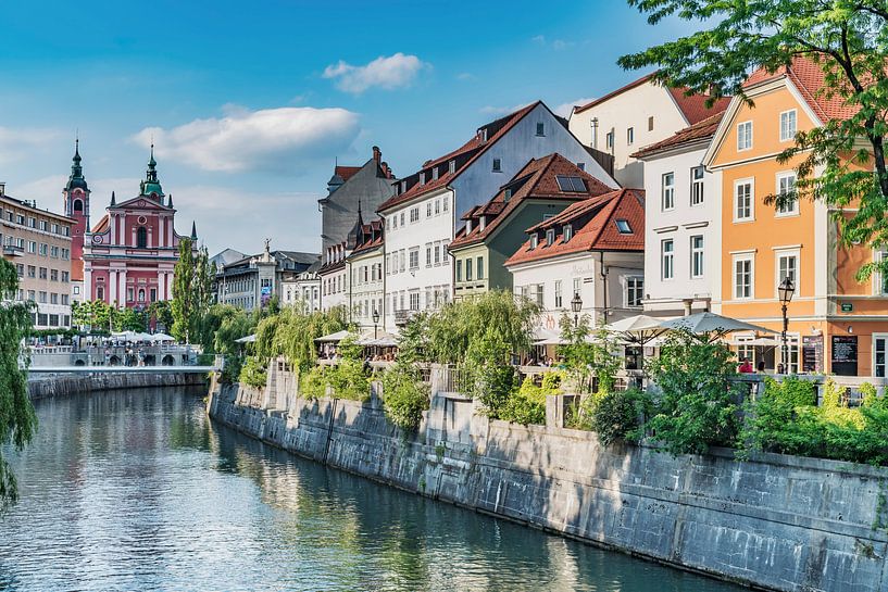 Old Town of Ljubljana, Slovenia by Gunter Kirsch