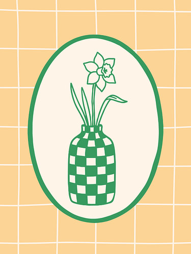 Vase und ihre Blume