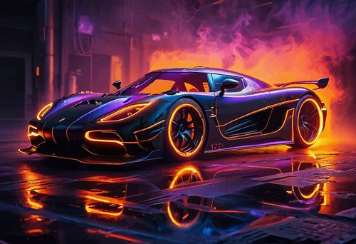 Koenigsegg Agera - Neon Rookverlichting