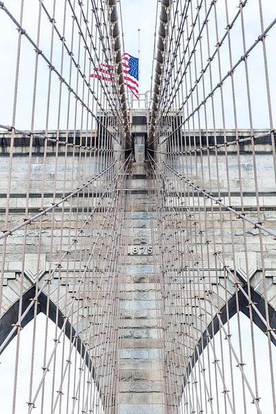 Brooklyn-Brücke New York Way Up High von Inge van den Brande