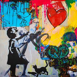 Trouble with Balloon Ultra HD Hommage à Banksy sur Team W 32 Gallery