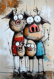 Schwein Familie