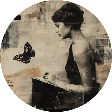 Vintage mixed media collage