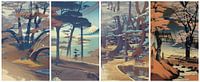Trees in Ando Hiroshige style by Nop Briex thumbnail