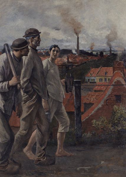 Return of the miners, Constantin Meunier by Atelier Liesjes