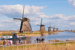 Windmills In Holland