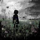 Girl in flower field by Bianca ter Riet thumbnail