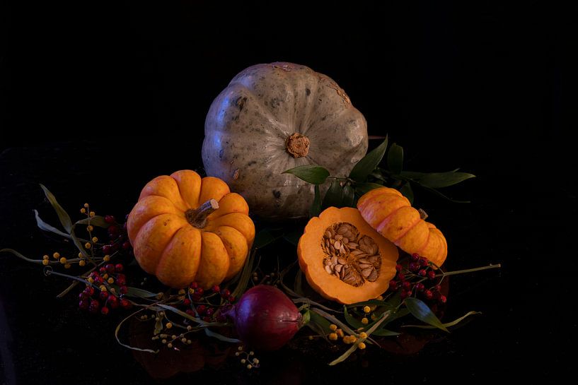Still Live with pumkins by Saskia Dingemans Awarded Photographer